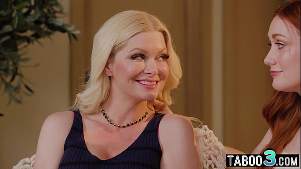 Lesbian teen stepdaughter Scarlet Skies tries to cheer her MILF stepmom up